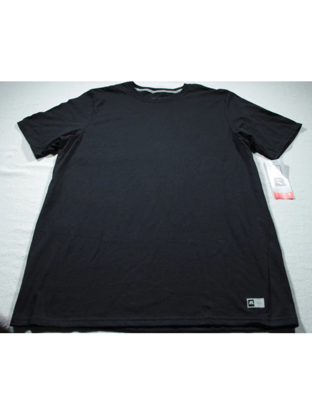 Russell Athletic Black T-Shirt Brand New with Tags L Blank